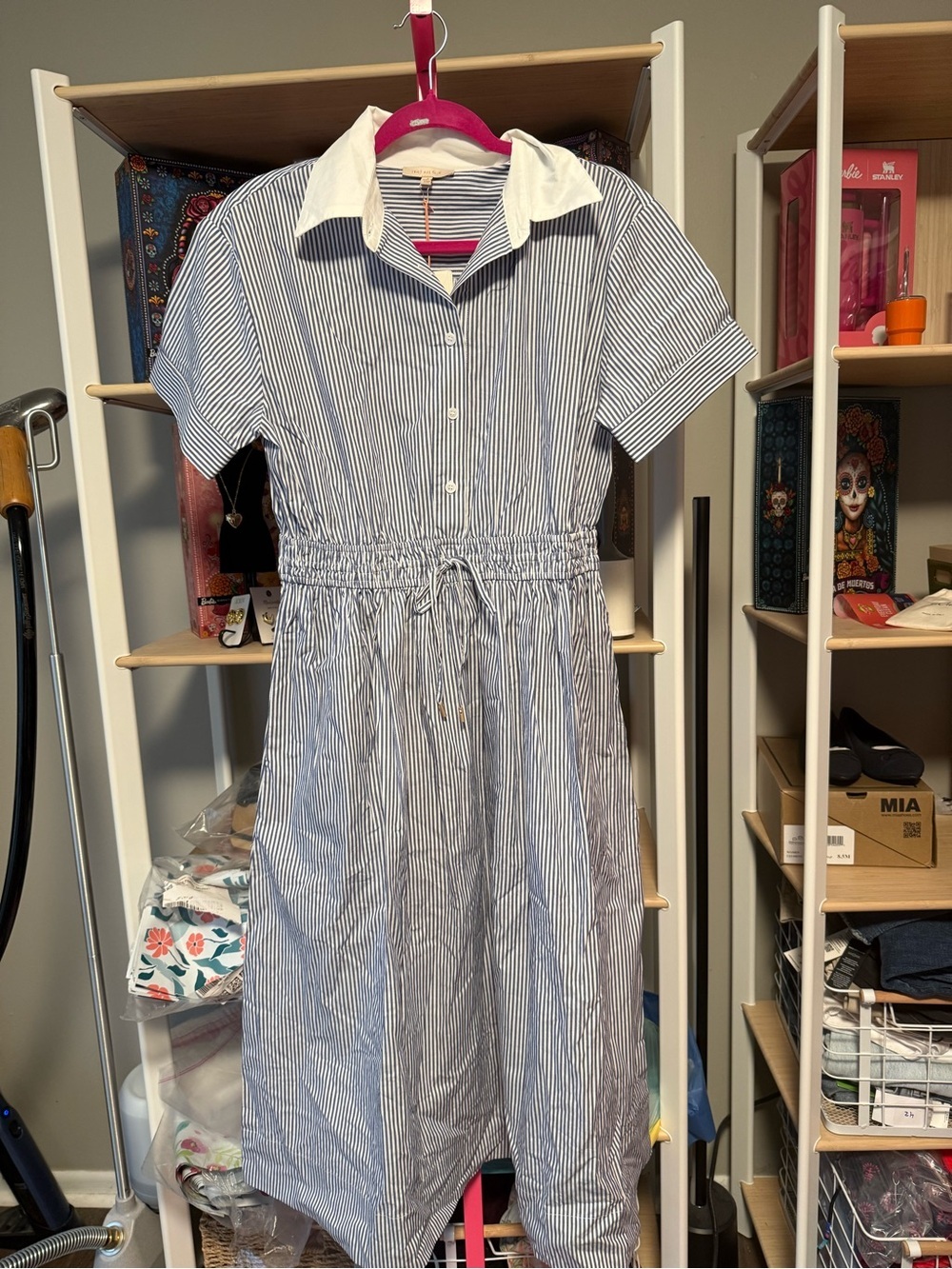 Sugar Lips Blue & White Midi Dress – NWT – Size Small